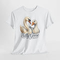 Silly Goose Tee — Whimsical Swan & Goose Graphic T-Shirt